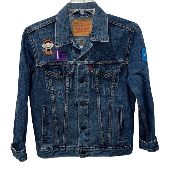 Levi's Other - Levi’s Custom Logo Patches Original Trucker Jean Jacket | Size Small